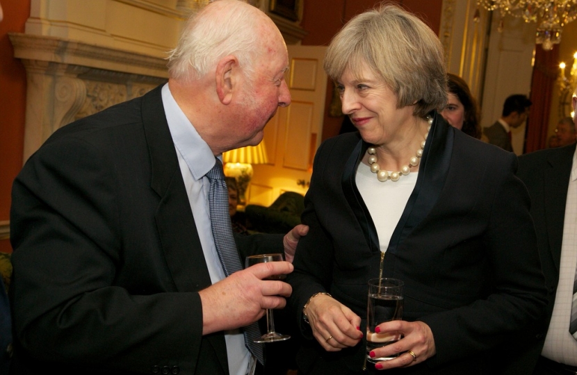 John Parsons with Theresa May