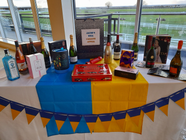 Raffle table at the Association Dinner